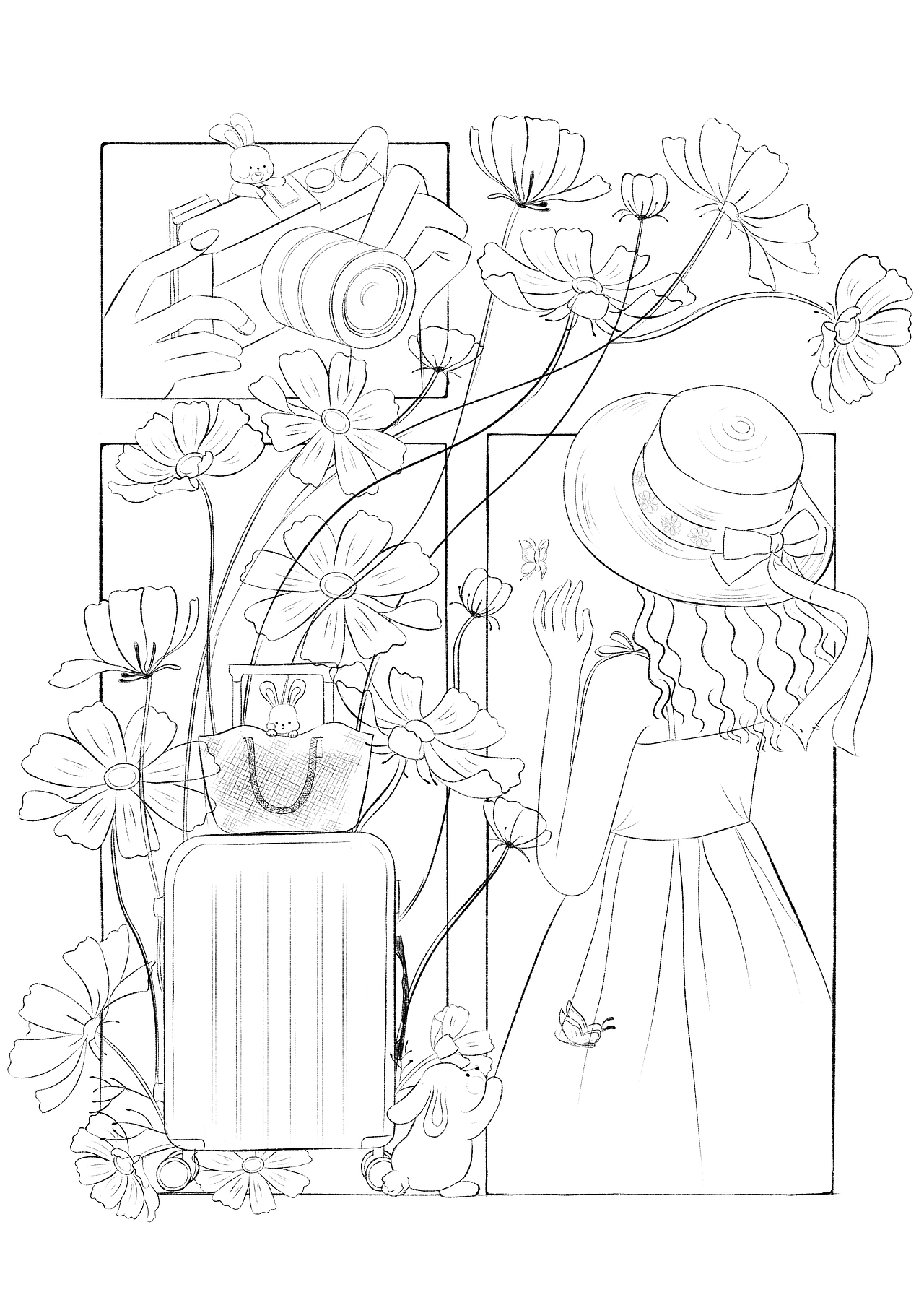 原创分镜插画——一路生花（图ZMzUxNzYwMTU2） - 商业插画 - 站酷设计师ONGAU原创素材 - 站酷ZCOOL