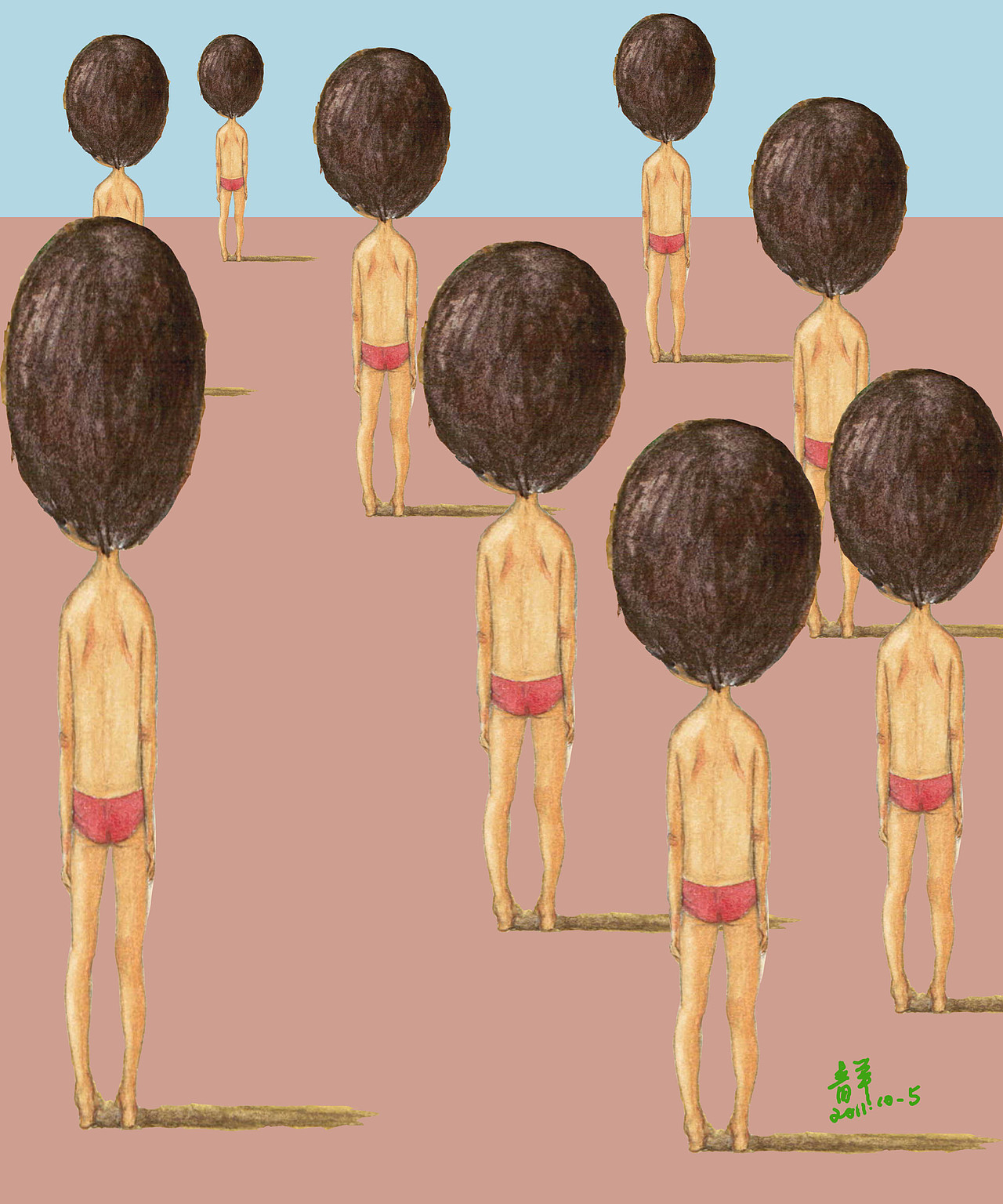 機(jī)械復(fù)制時(shí)代的藝術(shù)（圖ZMzk5OTAwNA==） - 商業(yè)插畫 - 站酷設(shè)計(jì)師青羊麥子原創(chuàng)素材 - 站酷ZCOOL