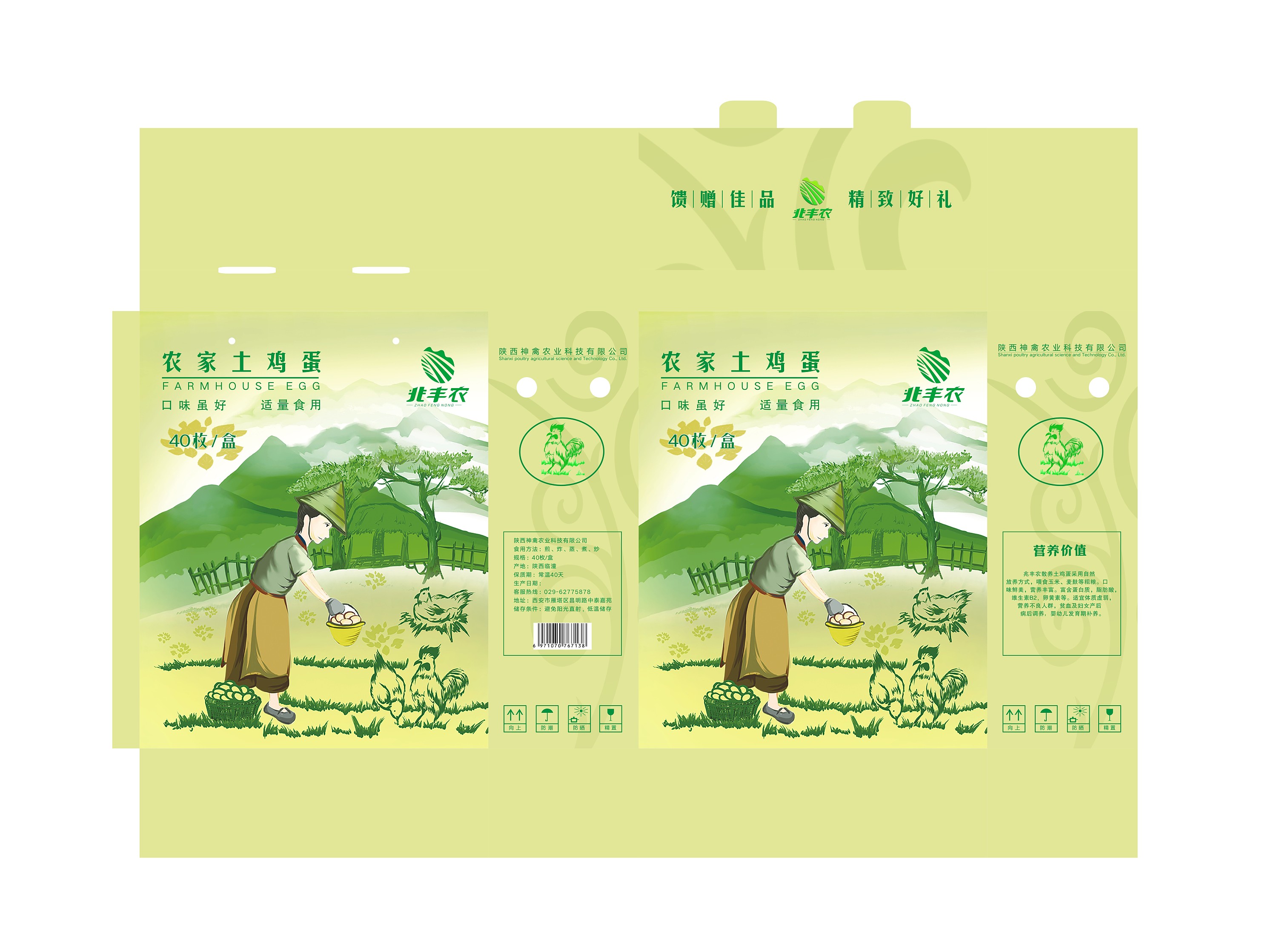 一款插画鸡蛋包装设计