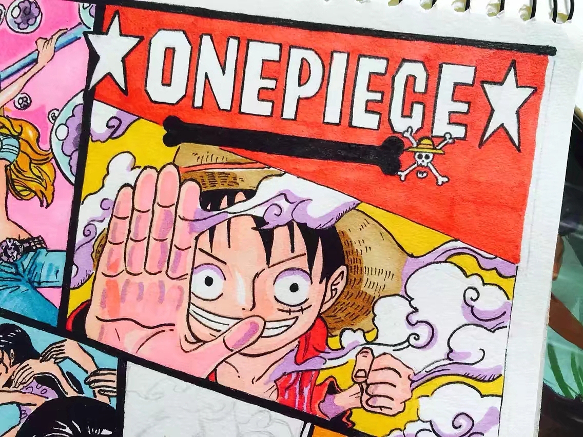 海贼王 插画 马克笔作品（图ZMTAwMjQ0MTg4） - 其他动漫 - 站酷设计师小柯手绘工作室原创素材 - 站酷ZCOOL
