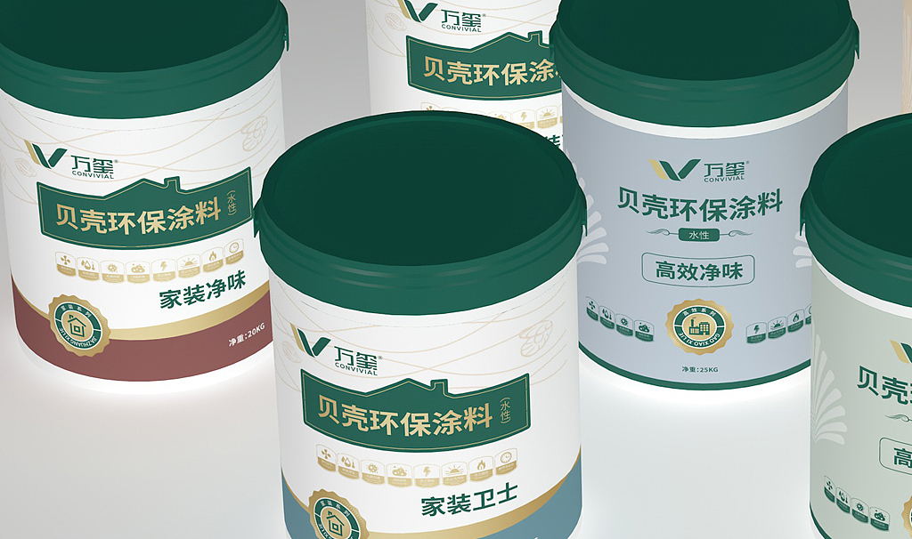 万玺贝壳环保涂料（图ZMTYxNDE1NjUy） - 品牌 - 站酷设计师設計谷原创素材 - 站酷ZCOOL