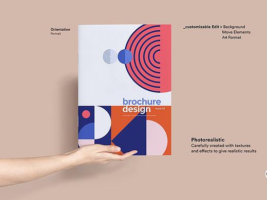时尚的几何约画册样机素材下载brochure-mockup
