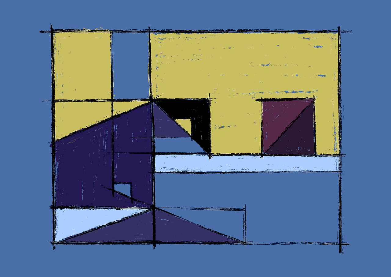 comic画画笔记‖几何抽象|纯艺术|绘画|mr_comic - 原创作品 - 蔗酷