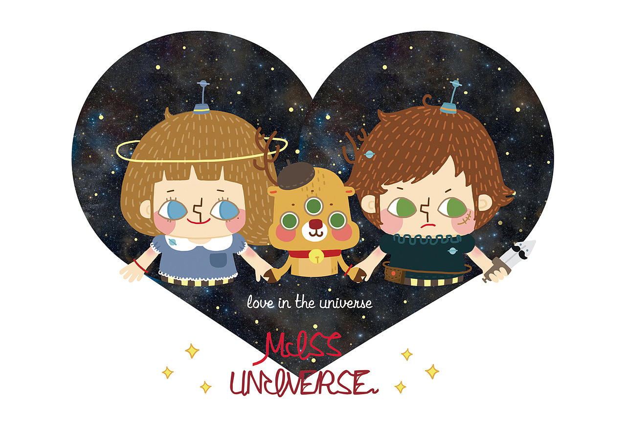 開始宇宙星球大冒險嚕"(場景大插畫 以下)".*..。