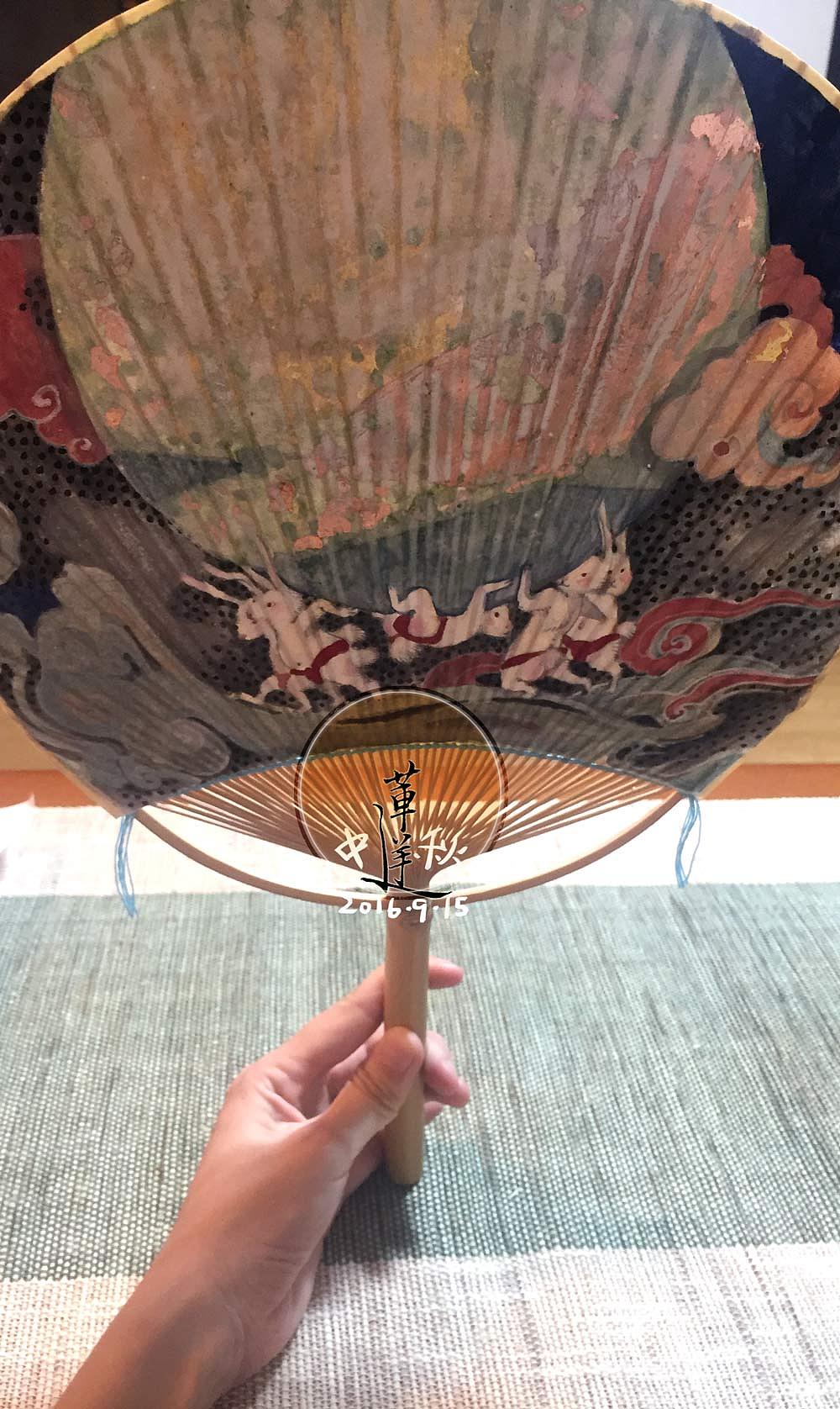 【中秋】团扇岩彩画作小集,团团圆圆以贺中秋(图ZNTg2OTc5MTY=) - 绘画 - 站酷设计师莲羊原创素材 - 站酷ZCOOL