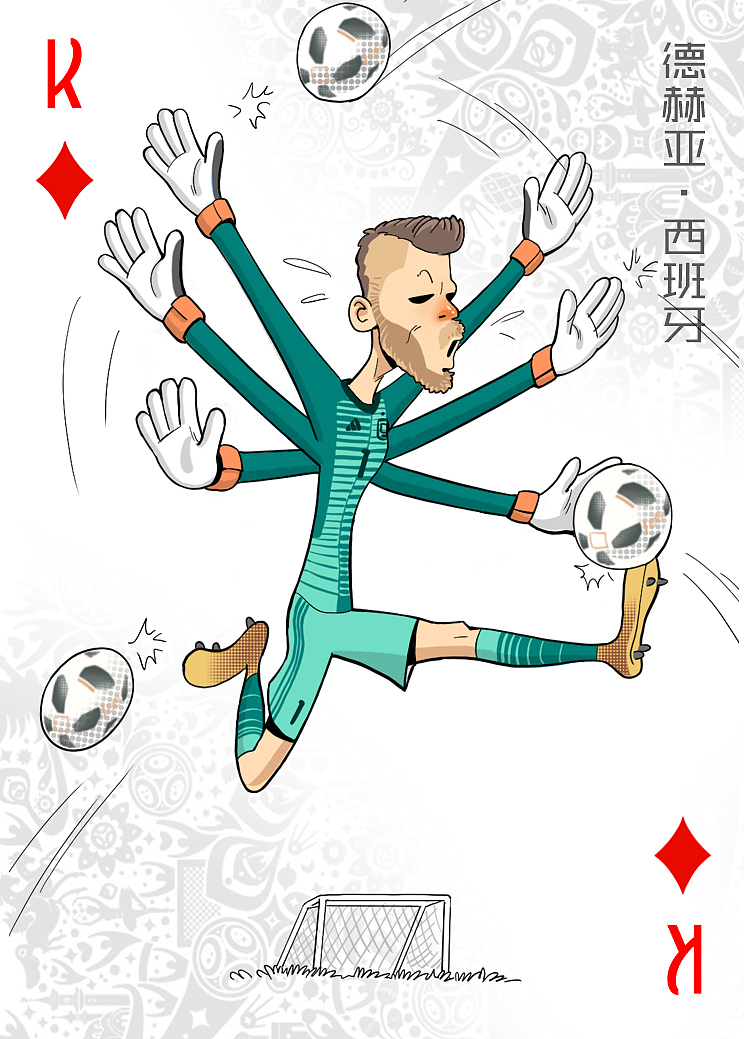 世界杯杯球星漫画扑克设计（图ZMTE5MjgzOTk2） - 商业插画 - 站酷设计师尚亚努扎伊原创素材 - 站酷ZCOOL