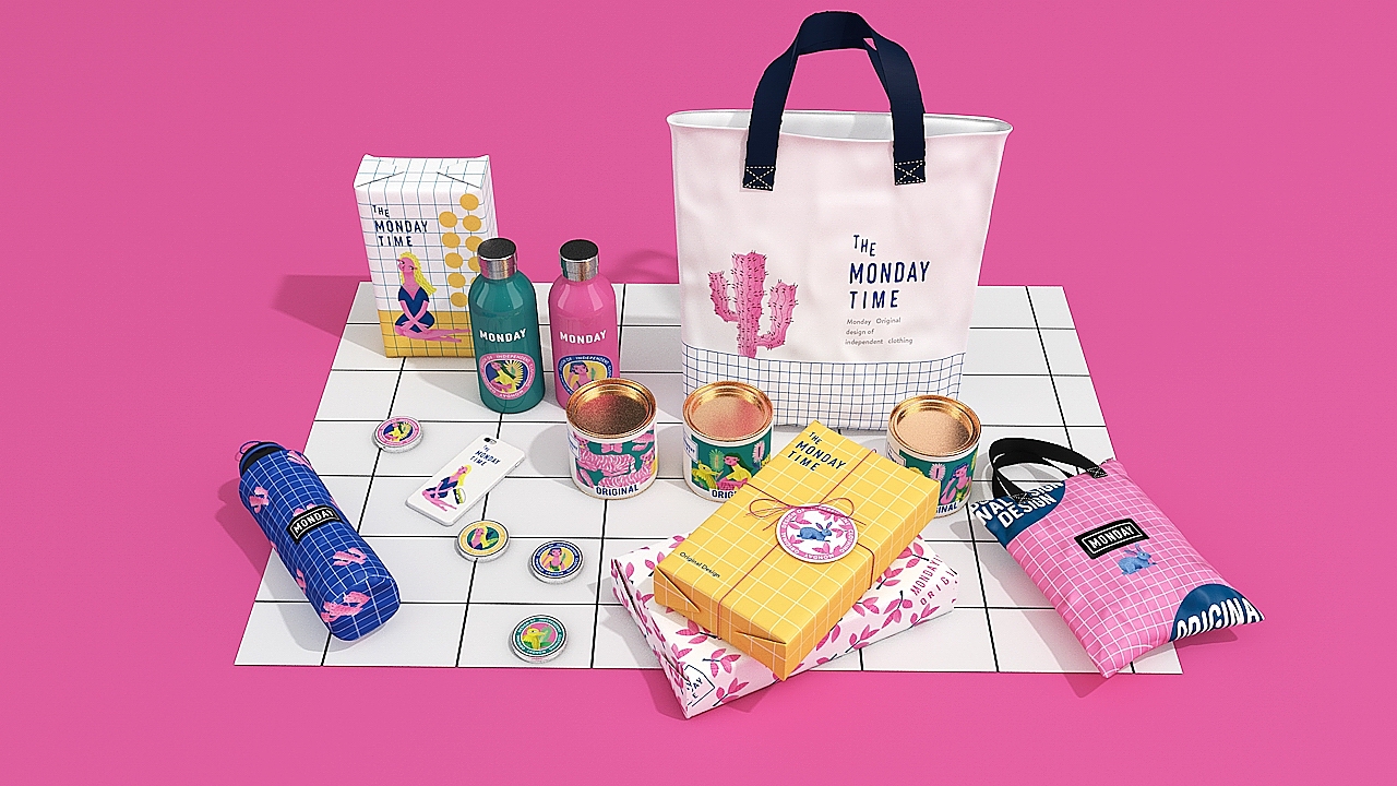 「 THE MONDAY TIME 」设计集合店品牌设计（图ZOTU1MTc1Mjg=） - 品牌 - 站酷设计师你好大海品牌设计原创素材 - 站酷ZCOOL