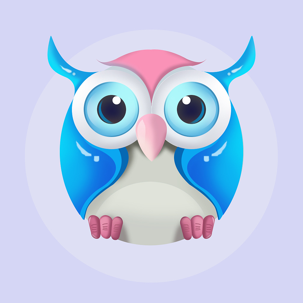 卡通猫头鹰