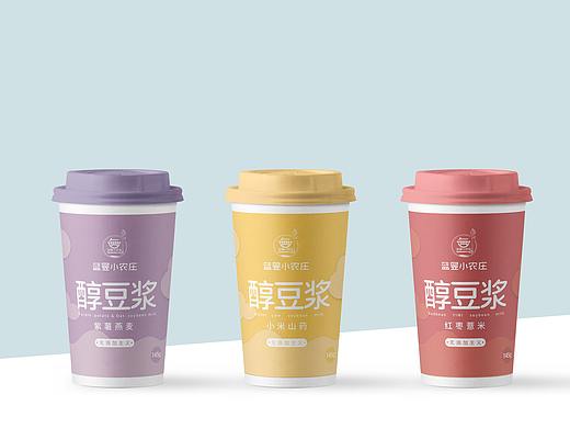 产品包装packaging design|| 醇豆浆包装 ||纸杯包装