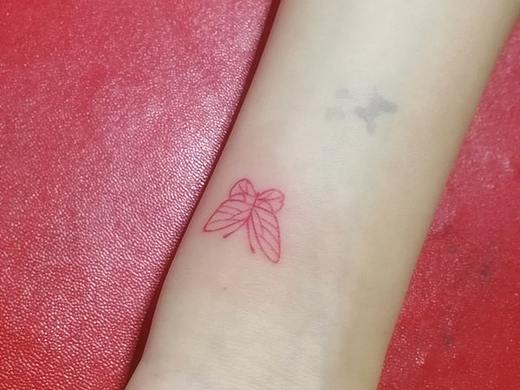 锁骨小清新蝴蝶纹身文身金左堂纹身河南安阳tattoo