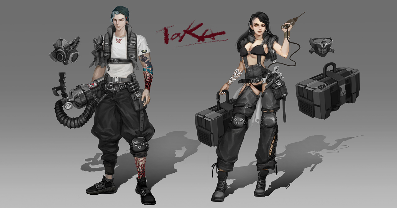 废土角色设计|插画|游戏原画|taka塔卡 - 原创作品 - 站酷 (zcool)