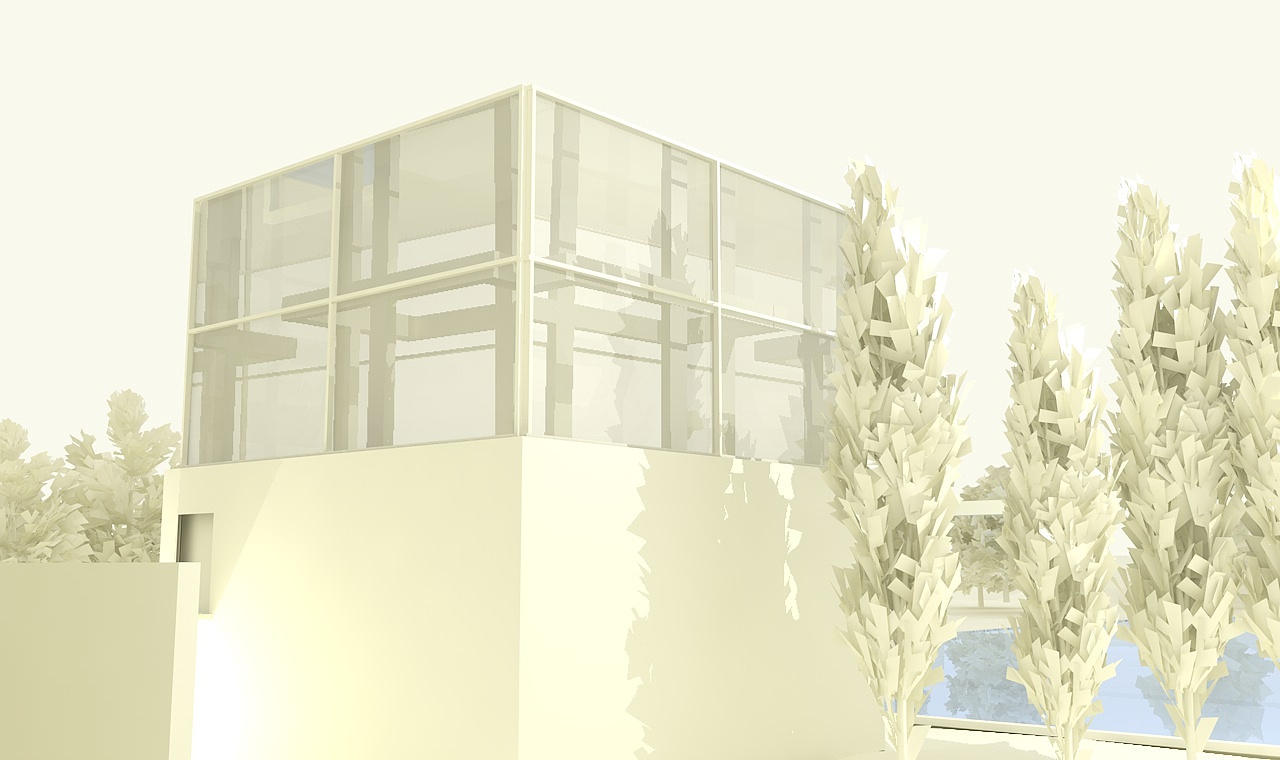 C4D建模 水之教堂