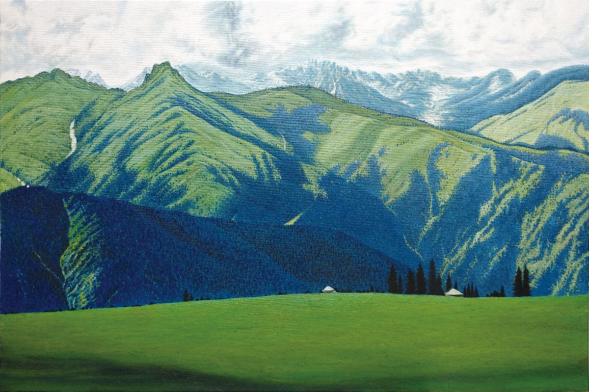 我的新疆风景油画作品|纯艺术|绘画|创e派_原创作品-站酷zcool