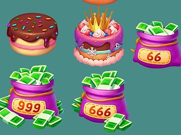 Cute game icon explore