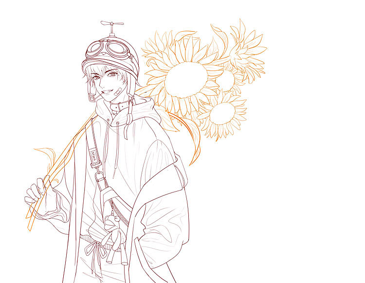 头盔 月夜 与向日葵（图ZMjE4NzE5NTAw） - 创作习作 - 站酷设计师热茶下肚原创素材 - 站酷ZCOOL