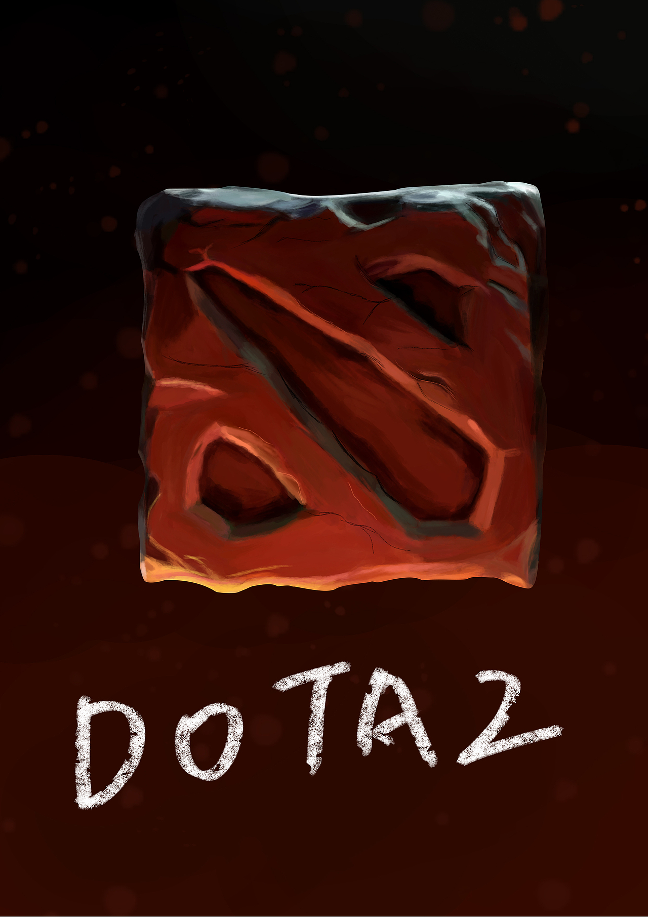 手绘dota2LOGO