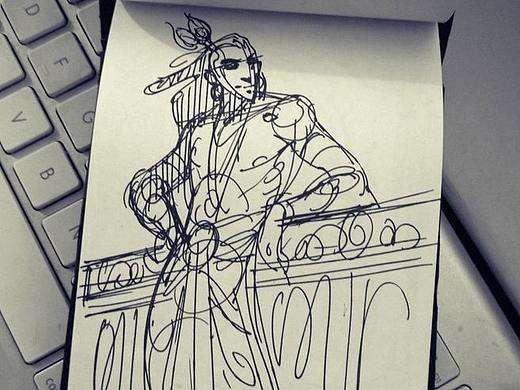 彩铅手绘素材图片