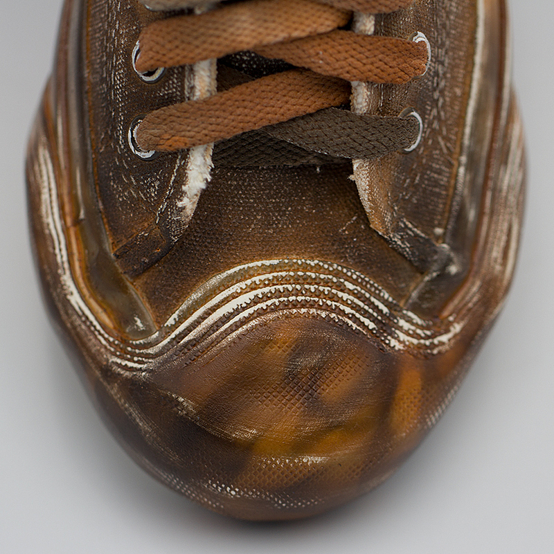 日系复古做旧千层鞋