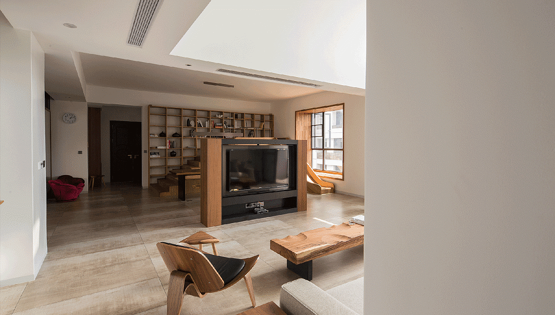 客厅定制原木滑滑梯，生活保持童真（图ZMjYyMzEwNzc2） - 家装设计 - 站酷设计师峰光无限装饰原创素材 - 站酷ZCOOL