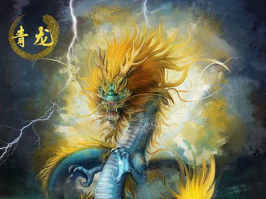 动物插画《四大神兽》