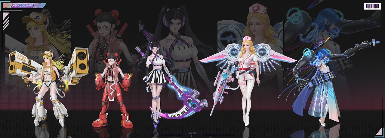 《先锋战姬》角色设计（图ZMjcxNTk4MDc2） - 概念设定 - 站酷设计师无门居十三原创素材 - 站酷ZCOOL