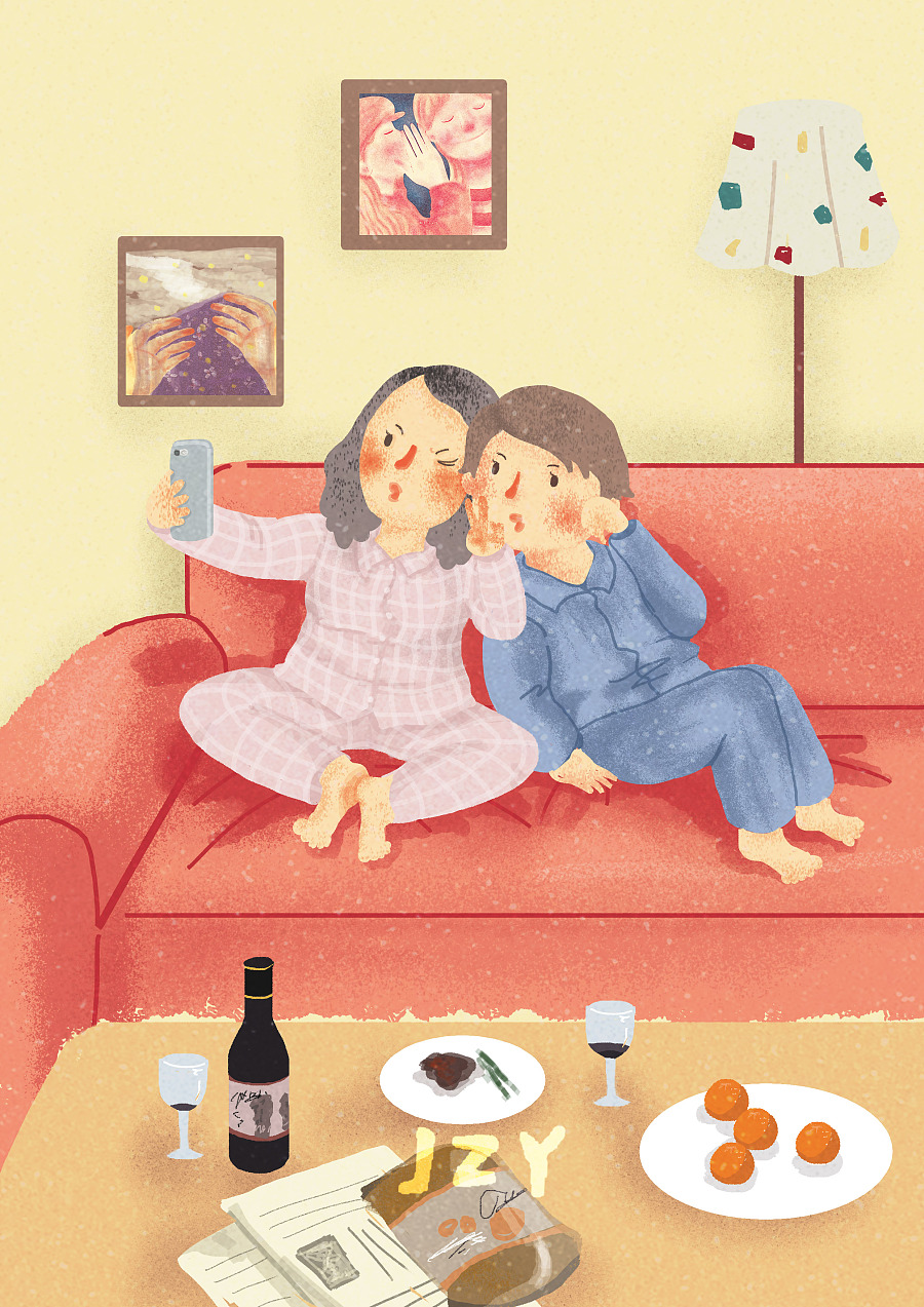 陪伴|其他插画|插画|jzy09 - 原创设计作品 - 站酷 (zcool)