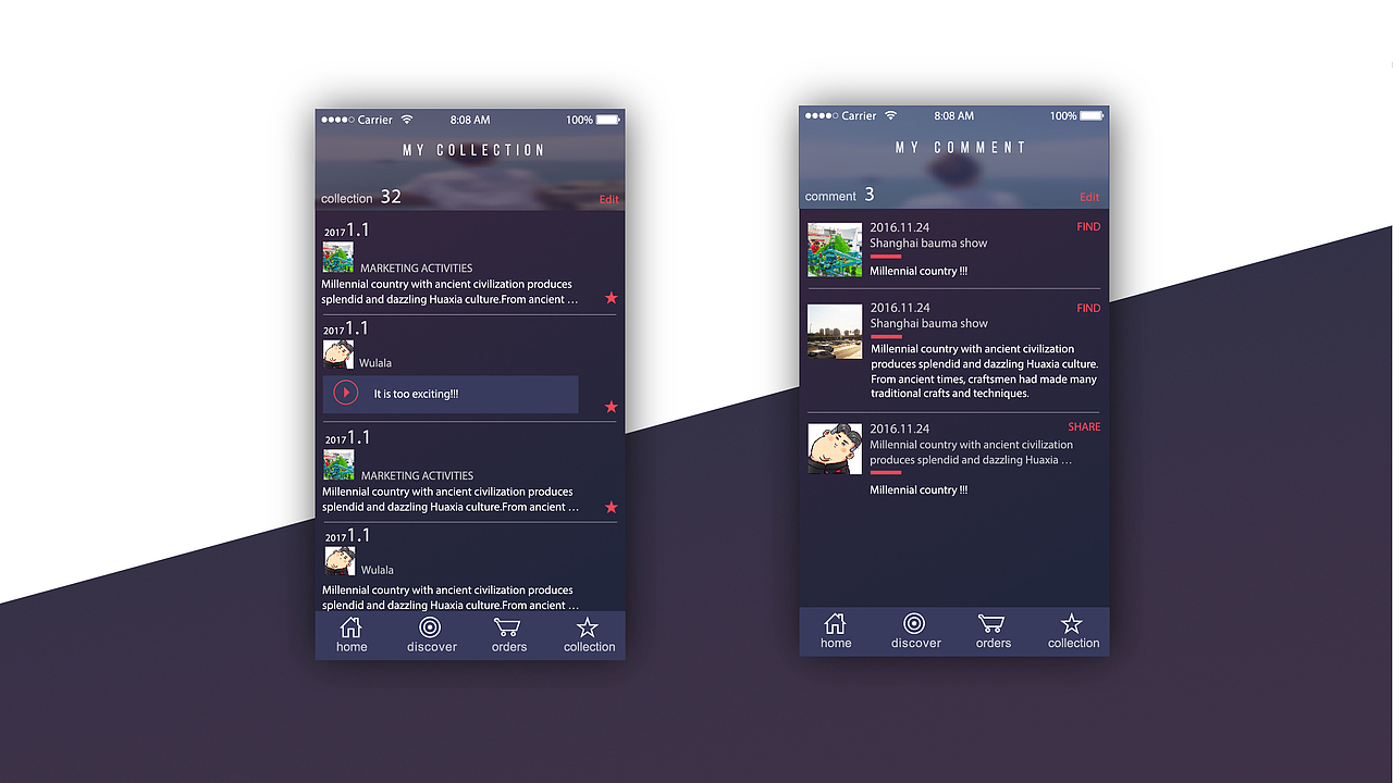 简约企业APP-UI交互界面（图ZNjk2MTQwODA=） - APP界面 - 站酷设计师Rex张郎才尽原创素材 - 站酷ZCOOL
