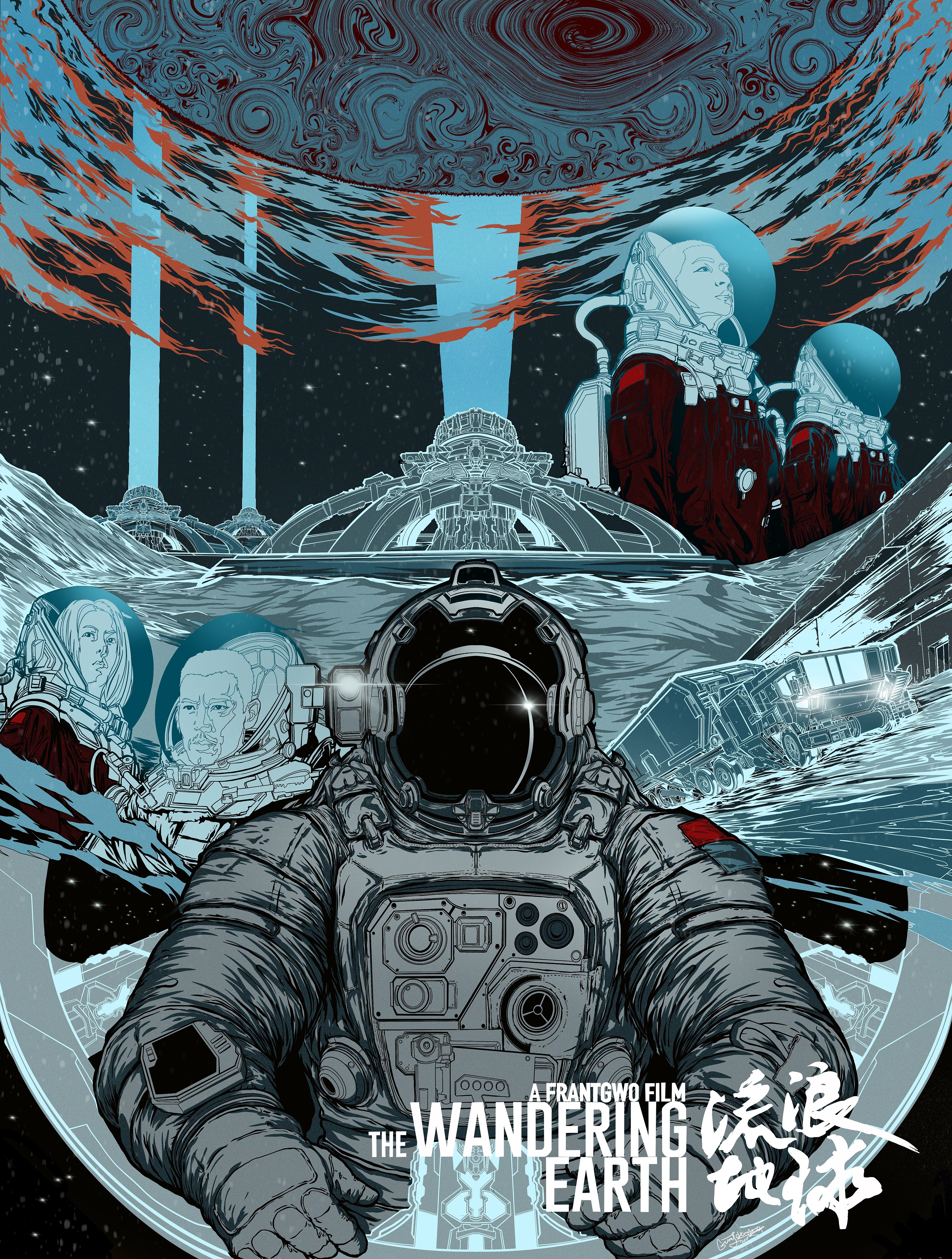 流浪地球|插画|创作习作|destroyer1 - 原创作品 - 站酷 (zcool)