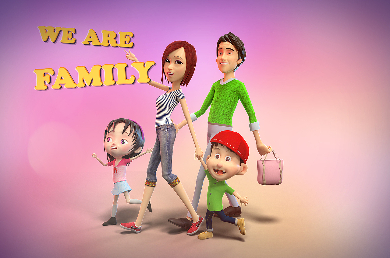 卡通建模3d建模影视动画卡通角色三维人物