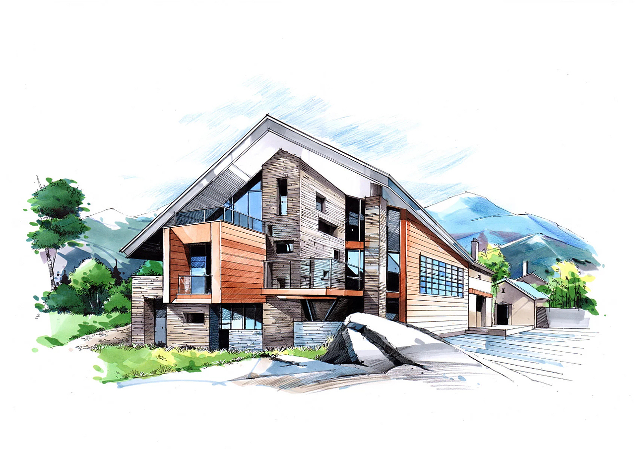 手绘作品-建筑·景观·室内