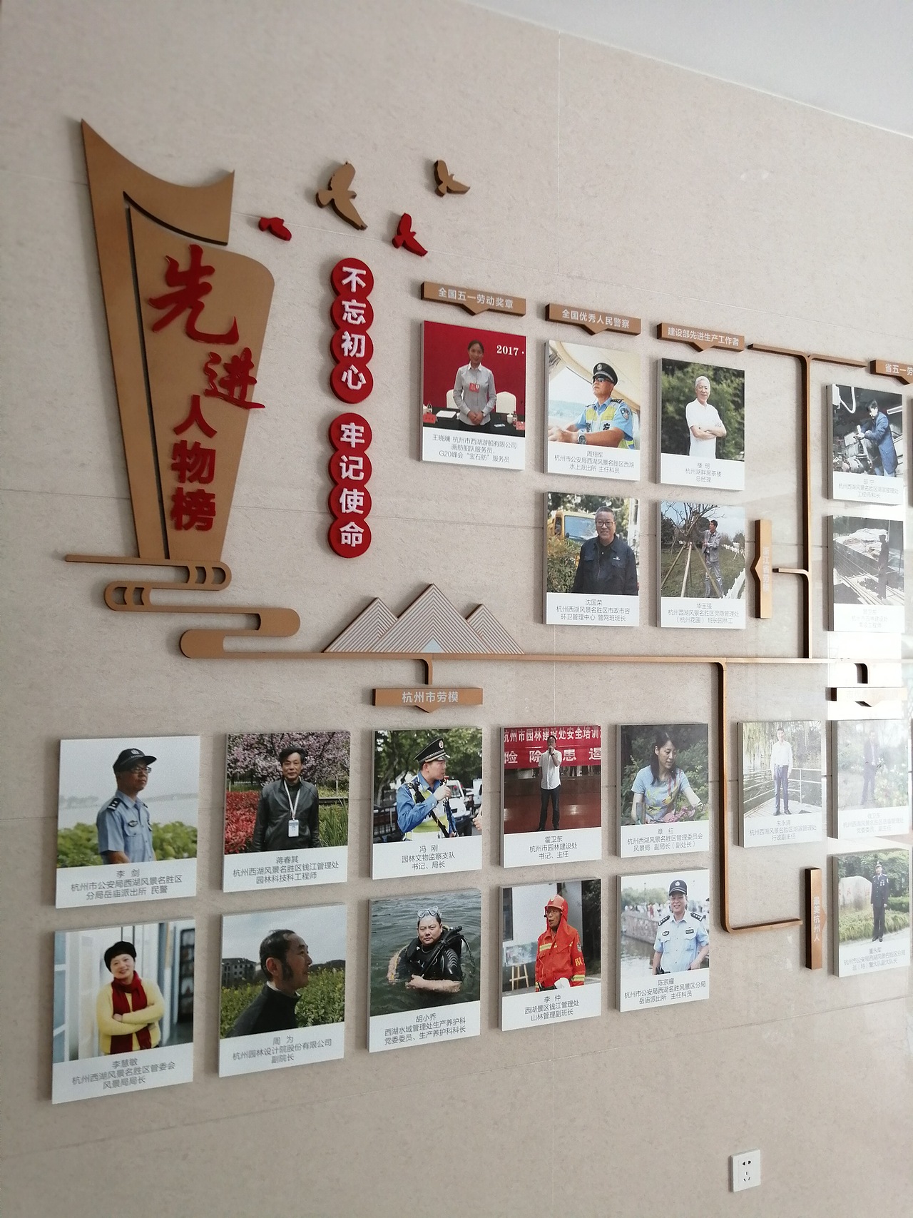 西湖风景名胜区管理委员会 走廊文化墙