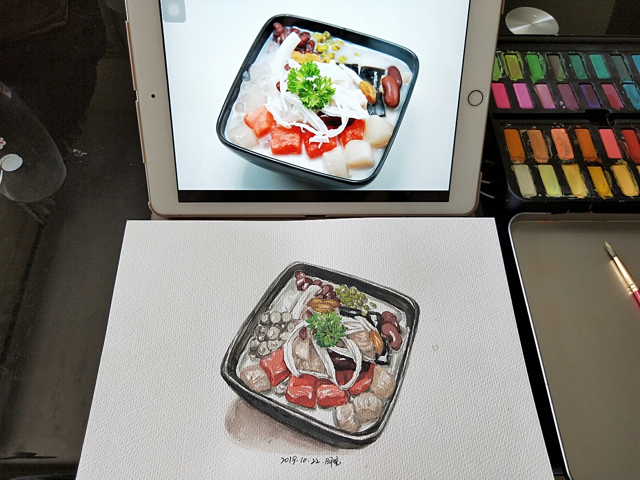 水彩清补凉|插画|创作习作|z30370354_原创作品-站酷zcool