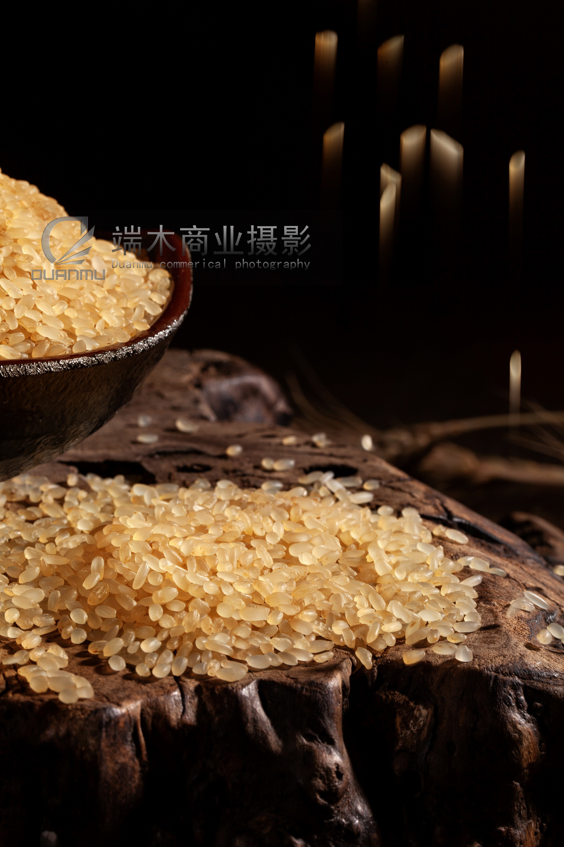 美食摄影-大米摄影-蒸谷米