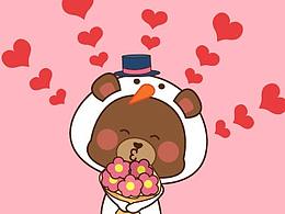 原創(chuàng)IP形象表情包設(shè)計(jì)——小熊阿棕