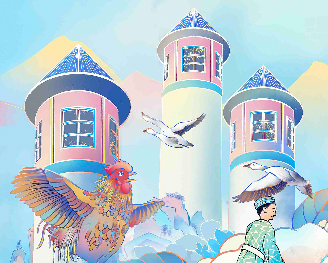 中南置地｜二十四节气（冬季）（图ZMjg1OTI1OTAw） - 商业插画 - 站酷设计师插画师远妄原创素材 - 站酷ZCOOL