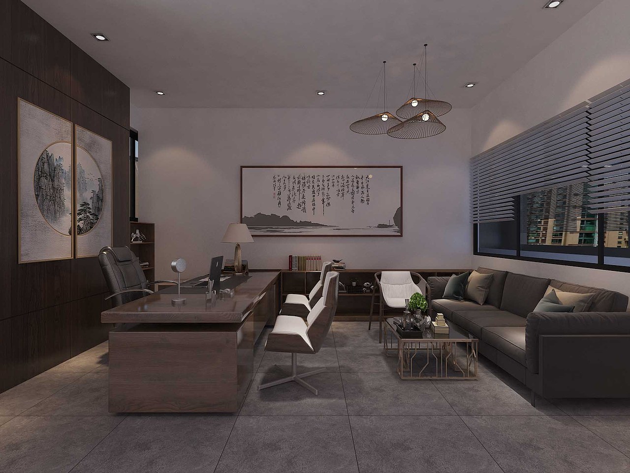 梧州工业风办公空间设计（图ZMTIwMjIxNjE2） - 家装设计 - 站酷设计师布丁不发霉原创素材 - 站酷ZCOOL