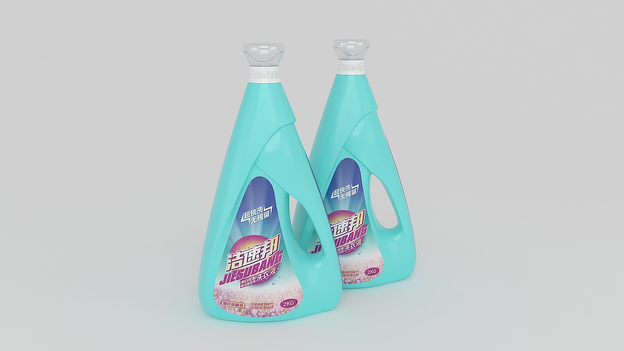 洁速邦洗衣粉、洗衣液、洗洁精系列包装设计