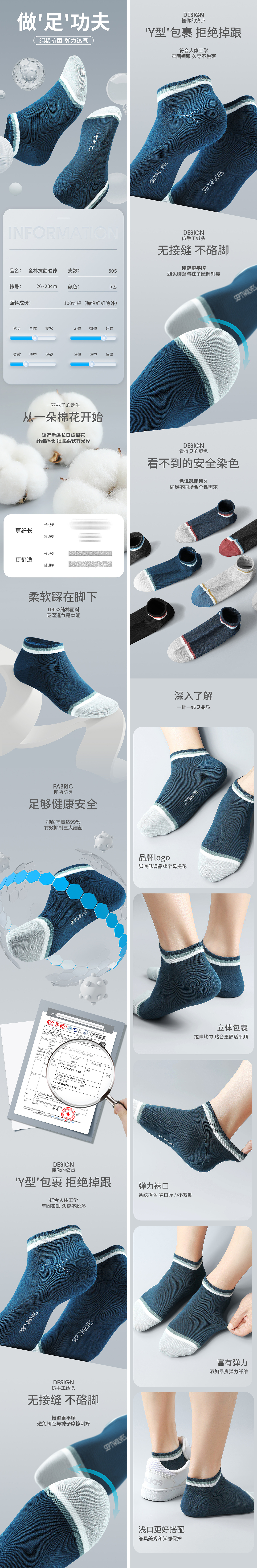 抗菌纯棉船袜造型拍摄详情（图ZMjY0NjcyMzQ4） - 电商 - 站酷设计师鱼非我鱼原创素材 - 站酷ZCOOL