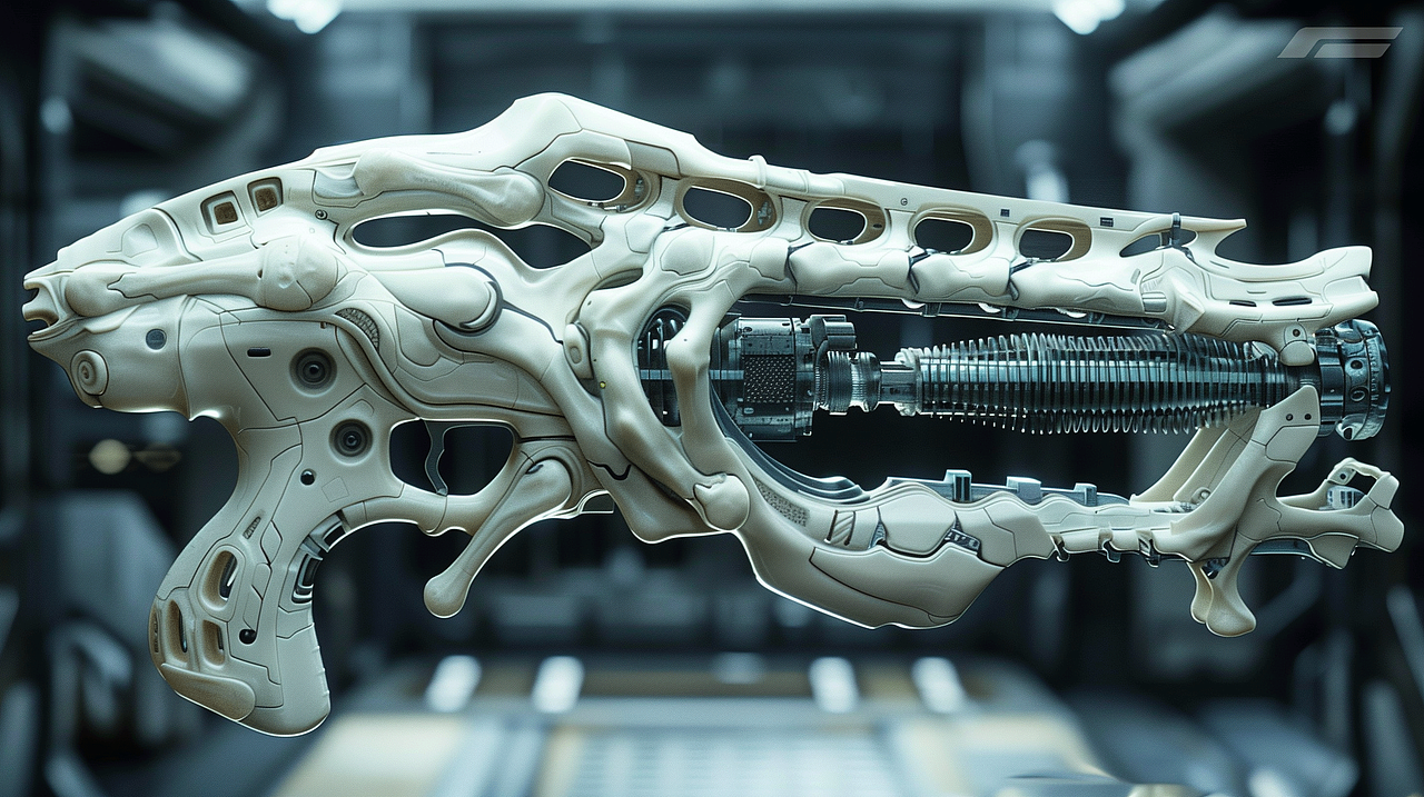 3D科幻武器概念-有机风