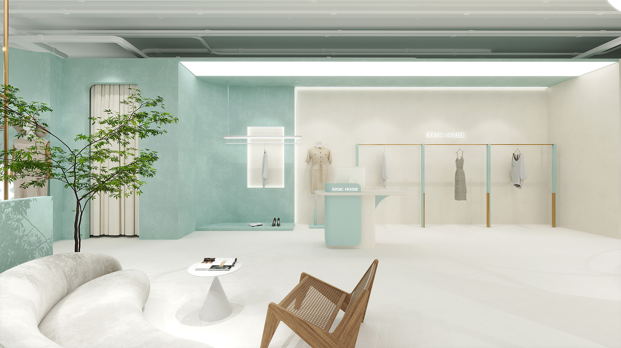 遥望·BASIC HOUSE丨直播间设计丨（图ZMzU2MjI4Njcy） - 展陈设计 - 站酷设计师爷傲奈我何丨原创素材 - 站酷ZCOOL