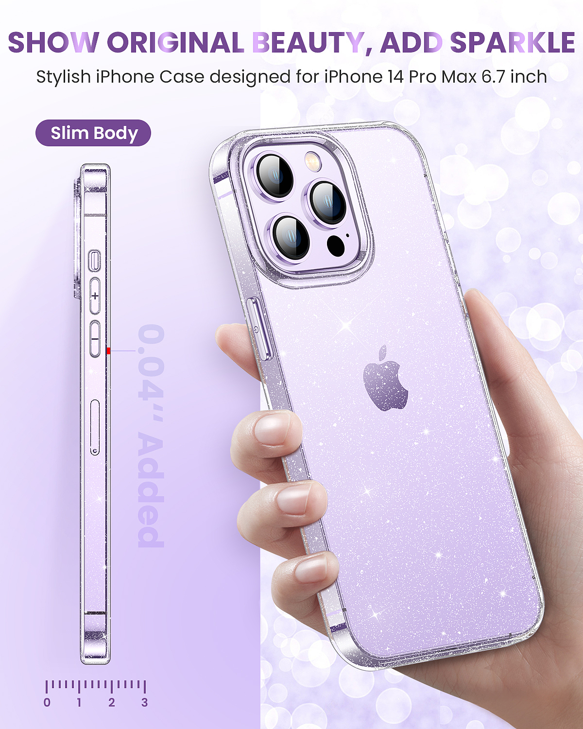 亚马逊 手机闪粉壳