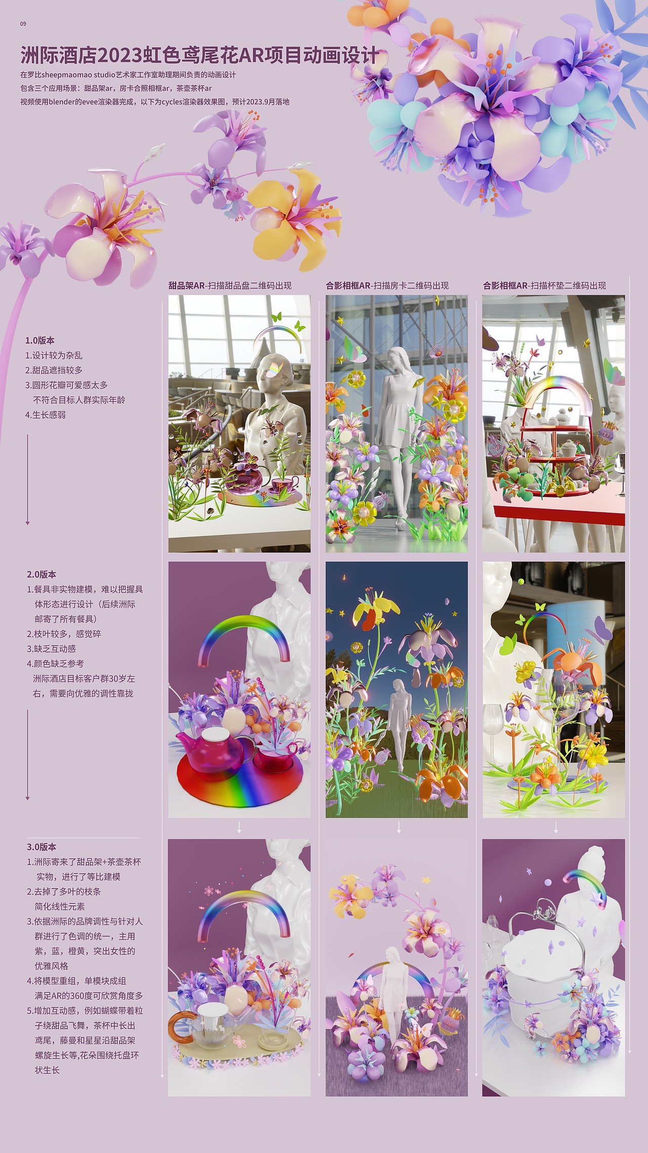洲际酒店下午茶AR动画设计-虹色鸢尾花🌈(图ZMzU2NDU0Njg4) - 人物/生物 - 站酷设计师谢一白YANA原创素材 - 站酷ZCOOL