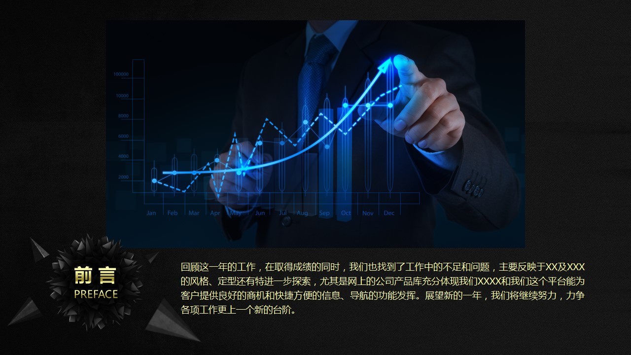 精美震撼商务风总结报告ppt