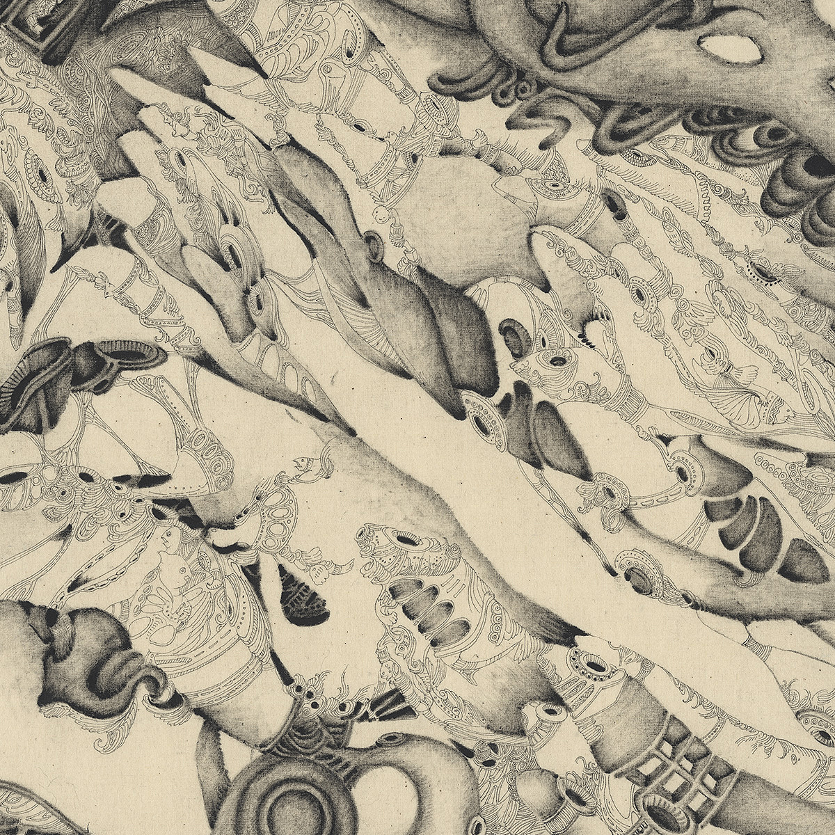 之四十一：否定 布面墨 李晴（图ZMTM0NjI5MzEy） - 绘画 - 站酷设计师李晴_jee原创素材 - 站酷ZCOOL