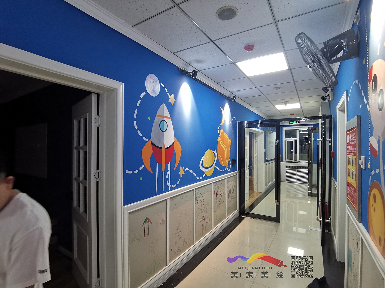 太原培训机构彩绘太原墙绘彩绘文化墙