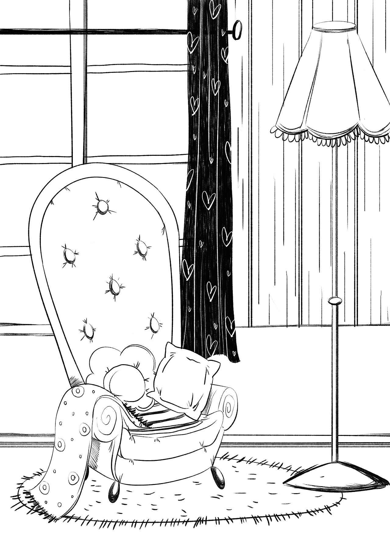 客厅（图ZMTQwMjI0OTky） - 商业插画 - 站酷设计师撒迦利亚锡安锡安原创素材 - 站酷ZCOOL