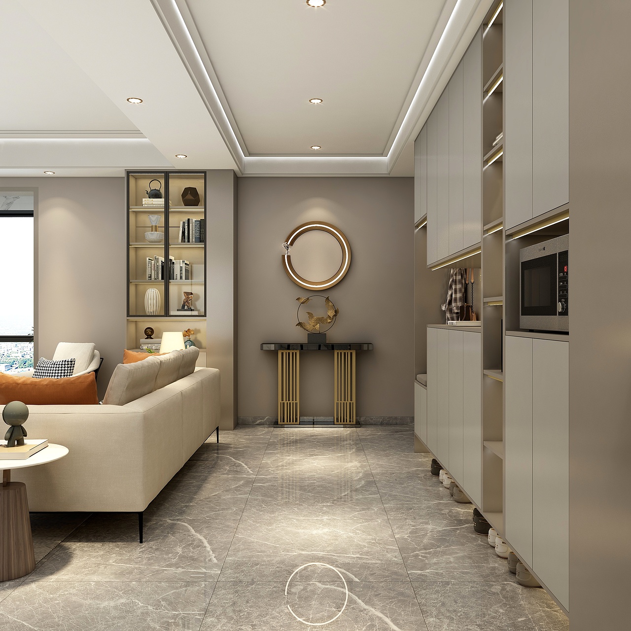 现代简约四居——暖咖家居