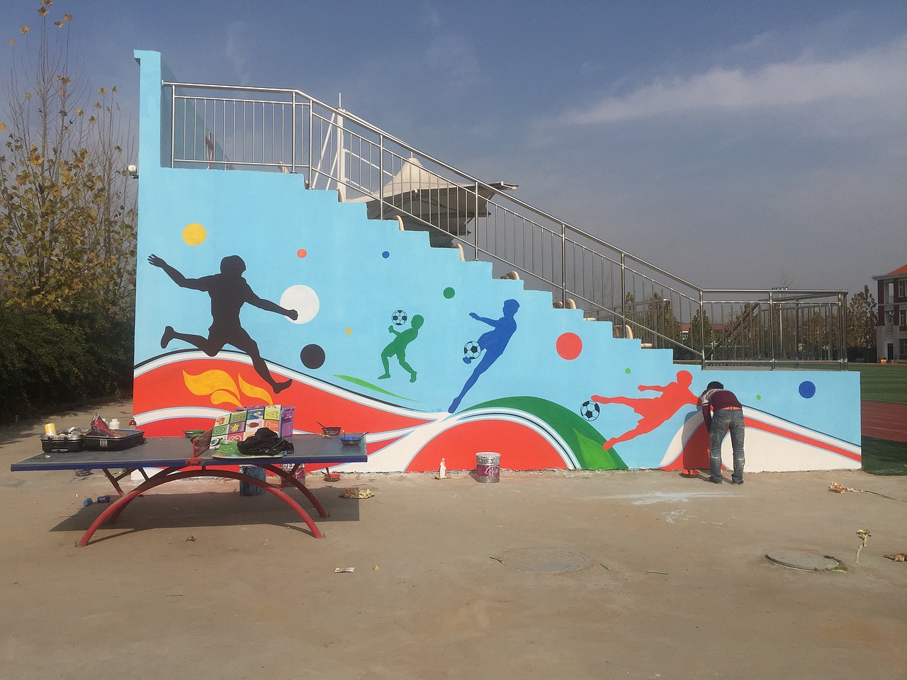 商丘校园小学墙绘彩绘案例（图ZMjA4MzI4MzY0） - 新锐潮流插画 - 站酷设计师泓志墙绘彩绘设计原创素材 - 站酷ZCOOL