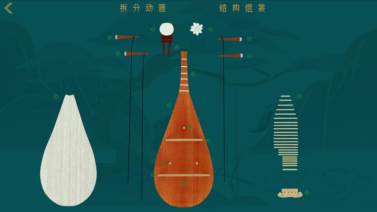琵琶的乐器构造图片
