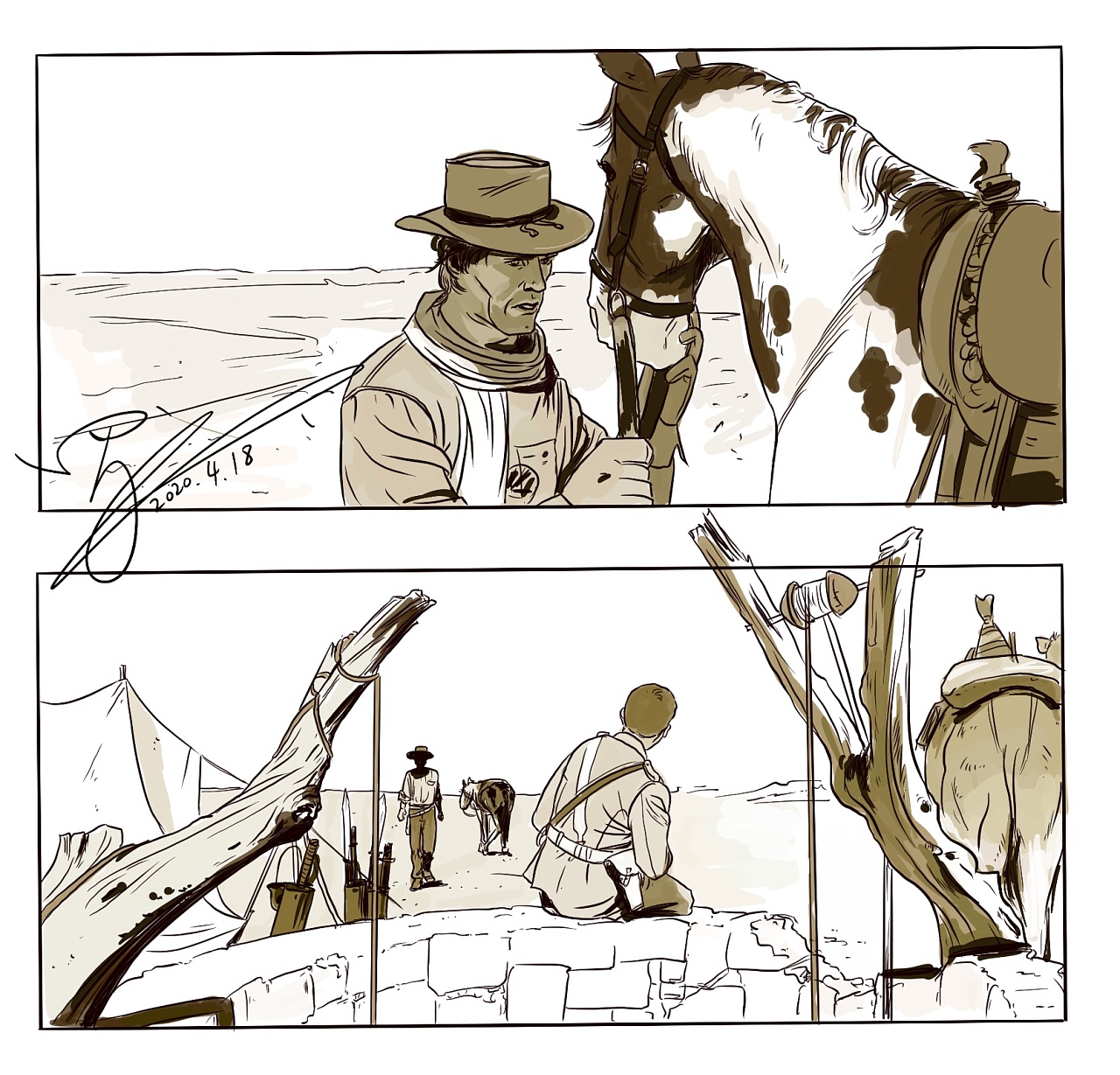 电影分镜临摹练习夺宝奇兵